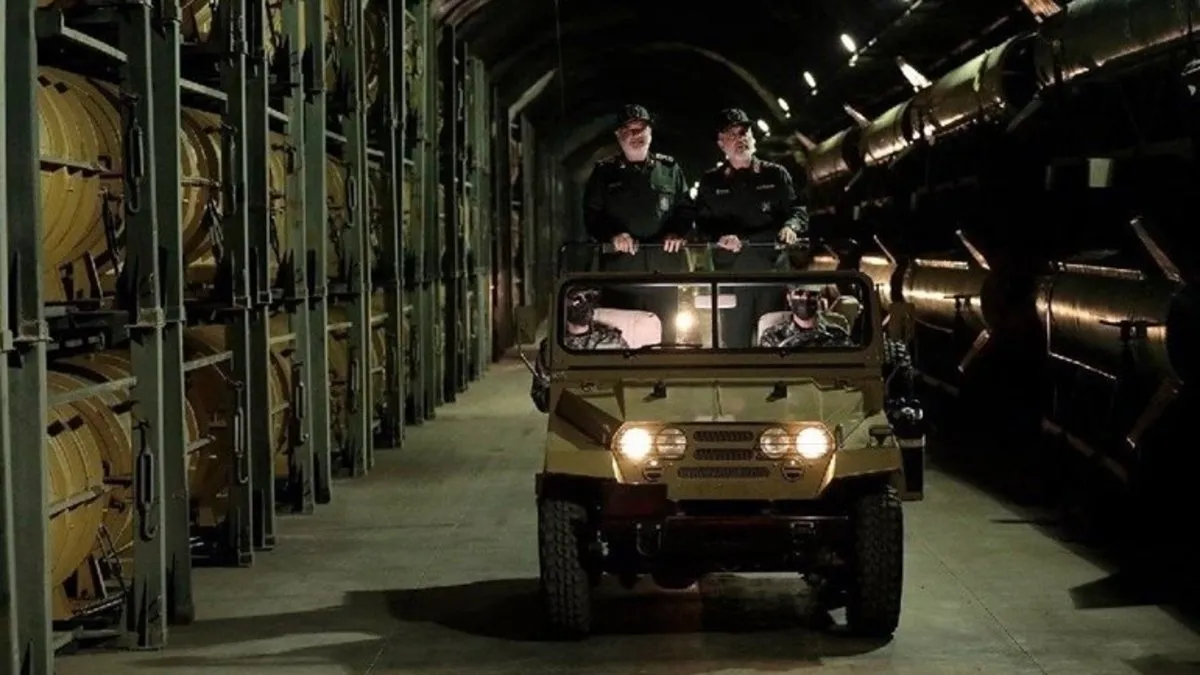 İran o görüntüleri yayınladı: Balistik füzeler burada depolanıyor!