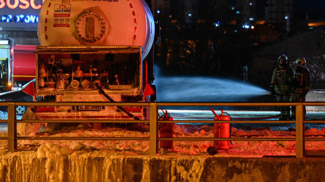 Ankara’da LPG tankerinde sızıntı meydana geldi